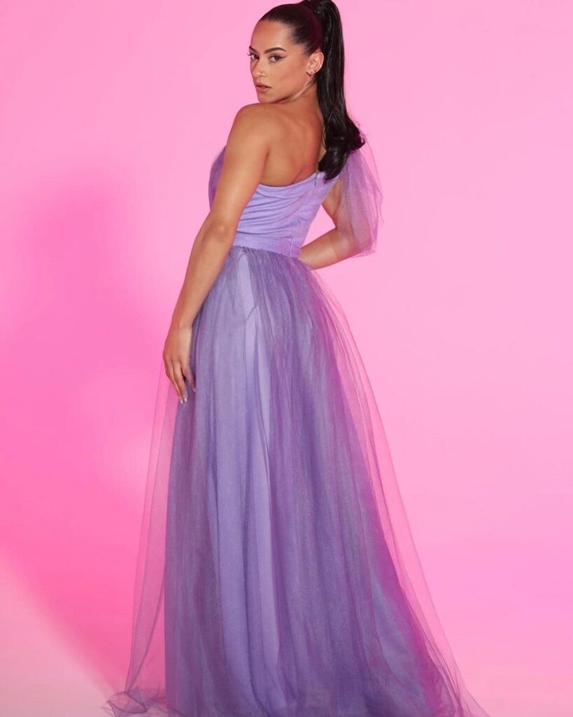 Vestido maxi de tul con tirantes entrelazados y escote en V Flamenco Tallas Grandes