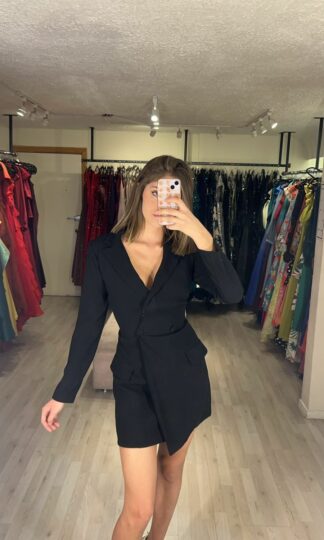 Vestido saco botones