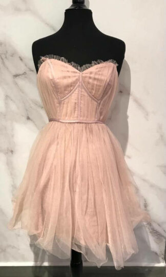 Strapless corset tul