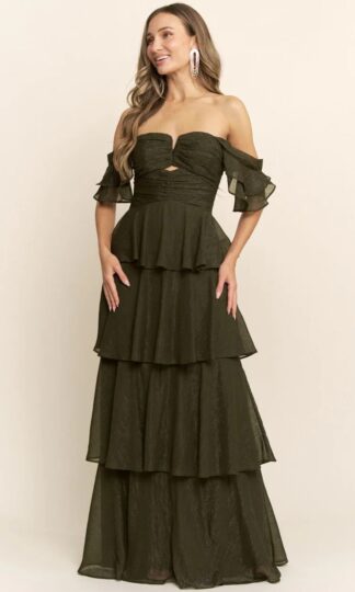 Renta Off shoulder capas tiras en espalda