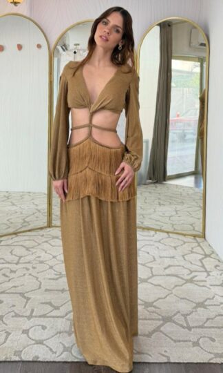 Manga larga cut out con barbitas