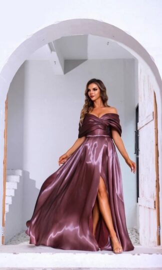 Organza off shoulder corte A