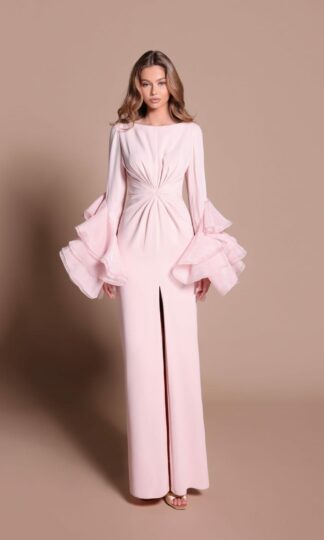 Manga larga con olan pierna abierta