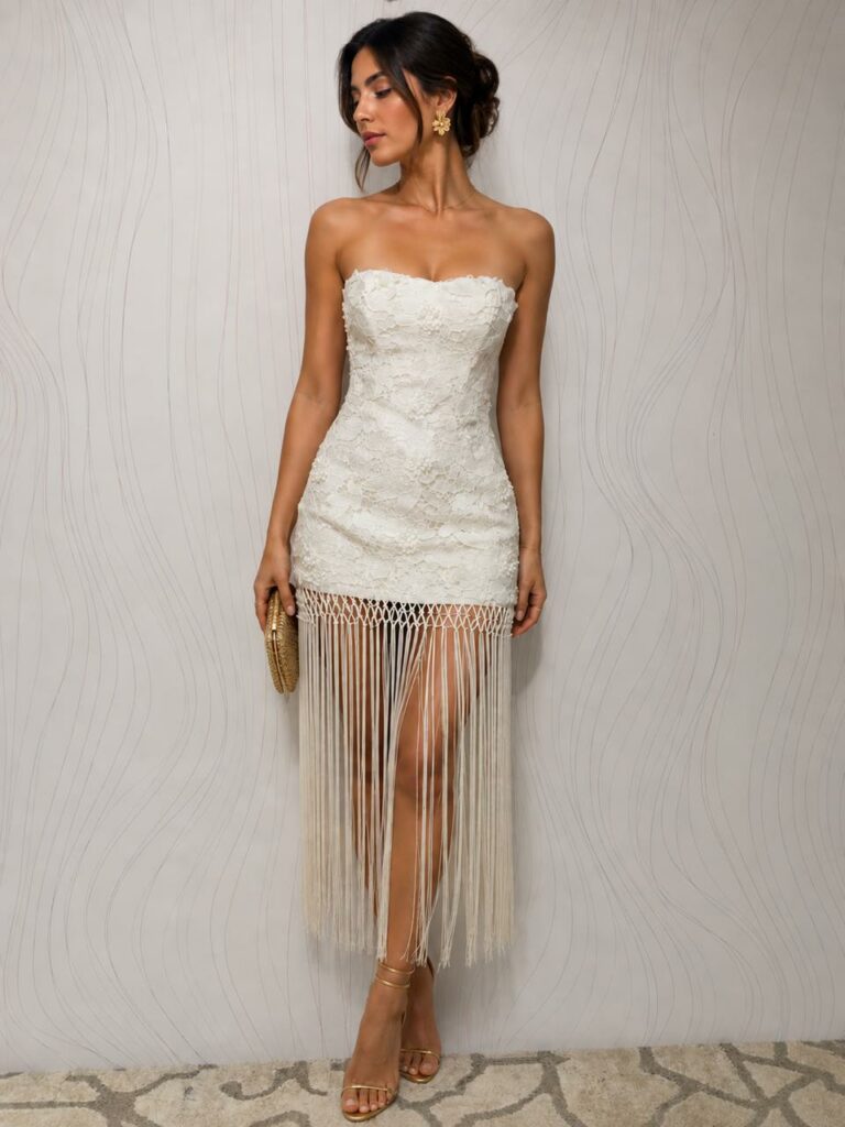 STRAPLESS BLANCO TIRAS