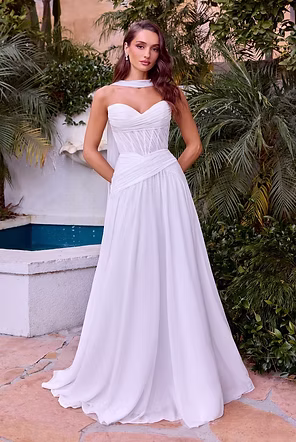 RENTA Mesh strapless escote corazon varilla