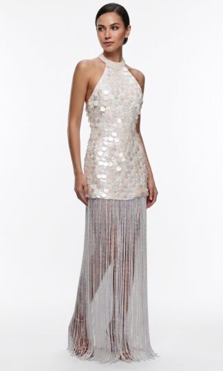 Halter tiras lentejuela grande