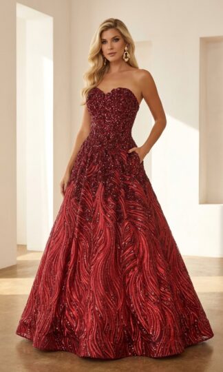 RENTA Strapless lentejuela